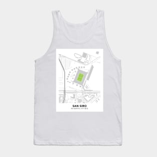 San Siro Map Design Tank Top